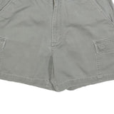 NAUTICA Womens Grey Cargo Shorts M W34 Cotton Blend Comfortable Casual
