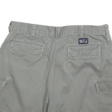 NAUTICA Womens Grey Cargo Shorts M W34 Cotton Blend Comfortable Casual