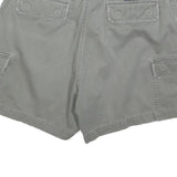 NAUTICA Womens Grey Cargo Shorts M W34 Cotton Blend Comfortable Casual