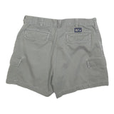 NAUTICA Womens Grey Cargo Shorts M W34 Cotton Blend Comfortable Casual