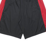 ADIDAS Mens Shorts Black & Red Sports XL W32 Casual Polyester Activewear
