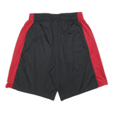 ADIDAS Mens Shorts Black & Red Sports XL W32 Casual Polyester Activewear