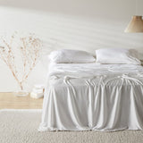 Cloud | Sateen+ Pillowcase Set Made With 100% Organic Bamboo #Color_cloud