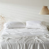 Cloud | Sateen+ Sheet Set Made with 100% Organic Bamboo #Color_cloud