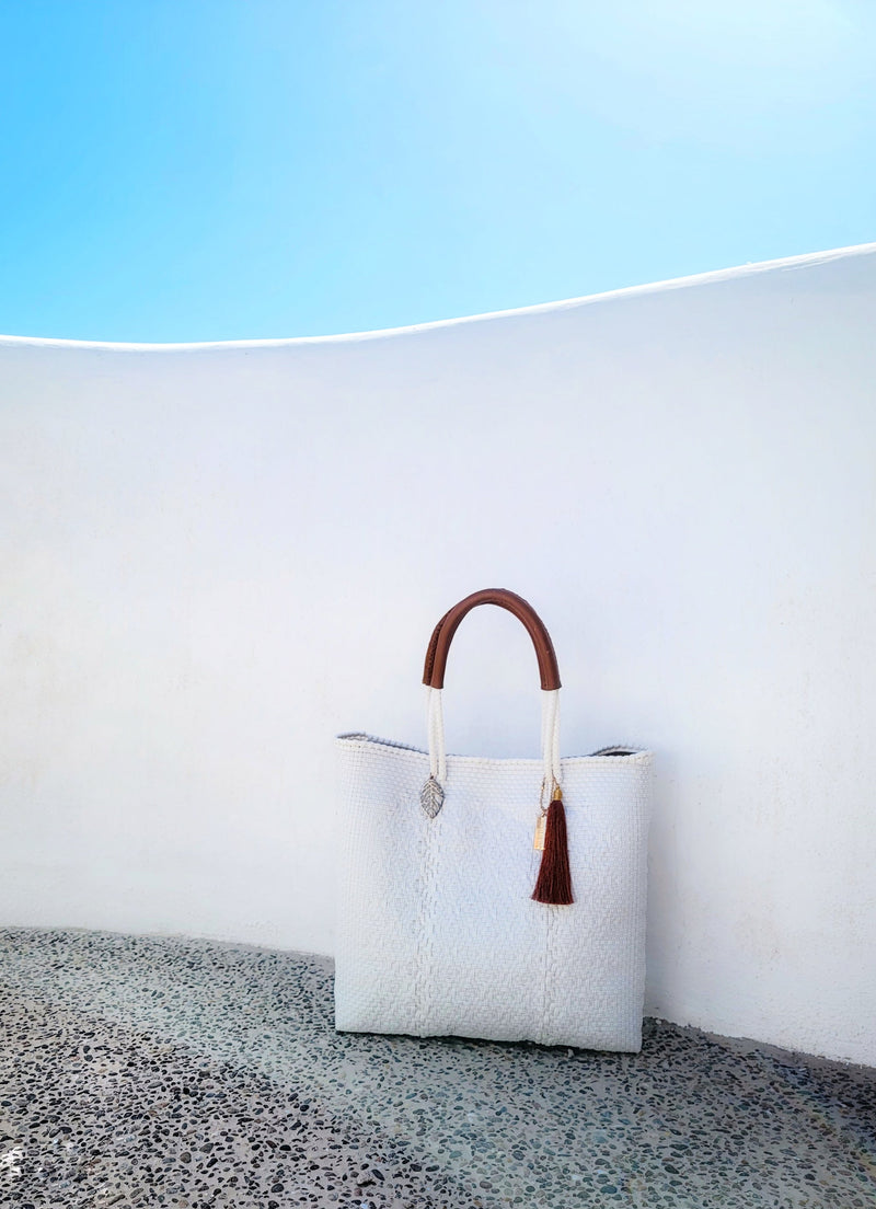 White Pearl Resort Tote Bag