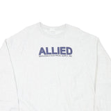CHAMPION Mens White Pullover 2XL Allied Electrical Sweatshirt Cotton Blend
