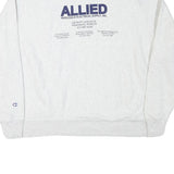 CHAMPION Mens White Pullover 2XL Allied Electrical Sweatshirt Cotton Blend