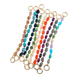 Marbled Acrylic Chain Strap - Turquoise