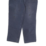 CARHARTT Mens Cotton Blue Regular Straight Trousers W38 L32 Workwear Durable