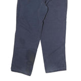 CARHARTT Mens Cotton Blue Regular Straight Trousers W38 L32 Workwear Durable
