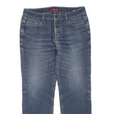DICKIES Womens Regular Fit Blue Denim Jeans W36 L30 Cotton Blend Zip Pocket