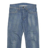 LEVI'S Mens Regular Blue Denim Classical Fit Cotton Jeans W34 L26 Zip Closure