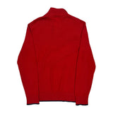 Tommy Hilfiger 1/4 Zip - Medium Red Cotton