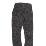 LULULEMON Womens Joggers Black & Pink Slim Skinny M W18 L25 Activewear Leggings