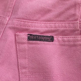 Best Company Denim Skirt - 26W UK 6 Pink Cotton