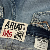 Ariat Boot Cut Jeans - 33W 30L Blue Cotton
