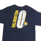 NBA Mens Blue Indiana Pacers Haliburton Graphic T-Shirt L Short Sleeve Crew Neck