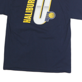 NBA Mens Blue Indiana Pacers Haliburton Graphic T-Shirt L Short Sleeve Crew Neck