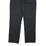 DICKIES Mens Regular Fit Black Trousers W31 L31 Cotton Blend Zip Closure