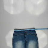 Francois Girbaud Wide Leg Jeans - 32W 31L Blue Cotton