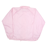 AUGUSTA Womens Pink Jacket L Polyester Plain Button Closure Lightweight