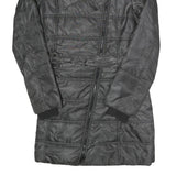 ARMANI EXCHANGE Womens Black Quilted Jacket M Polyester Belted Zip Closure