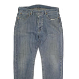 LEVI'S 501CT Mens Jeans Blue Regular Straight Denim Light W34 L29 Classic Button