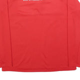 NIKE Mens Red Dri-FIT 1/4 Zip Sweatshirt XL Football Club Training Top