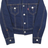 LEVI'S Womens Blue Denim Jacket S Cotton Button Front Classic Fit