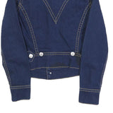 LEVI'S Womens Blue Denim Jacket S Cotton Button Front Classic Fit