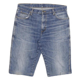 WRANGLER Mens Denim Blue Casual Shorts XL W34 Classic Fit Cotton Blend
