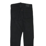 LEVI'S Womens Black Slim Skinny Denim Dark W28 L27 Raw Edge Ripped Jeans