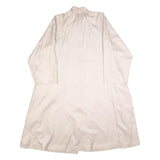 KRAUSE SENN Womens Cream Button Jacket S Polyester Plain Elegant Lightweight