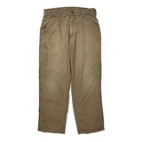 Carhartt Carpenter Trousers - 34W 30L Khaki Cotton