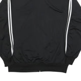 ADIDAS Mens Black & White Track Jacket XL Polyester Zip Sportswear