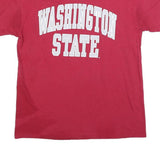 NEW AGENDA Mens Red Washington State Plain T-Shirt L Short Sleeve Crew Neck