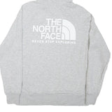 THE NORTH FACE Womens Grey Pullover Hoodie S Cotton Blend Casual Outdoor