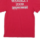 NIKE Mens Red Polo Shirt Wimbledon 2008 Short Sleeve Cotton Blend M Casual