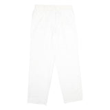 MCGREGOR Mens Regular Fit White Polyester Blend Trousers W34 L34 Classic Zip