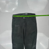 Carhartt Carpenter Trousers - 34W 32L Grey Cotton