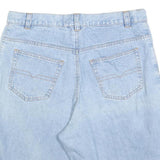 ESQUIRE Womens Denim Blue Casual Shorts M W34 Cotton Blend Classic Fit