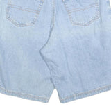 ESQUIRE Womens Denim Blue Casual Shorts M W34 Cotton Blend Classic Fit