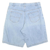 ESQUIRE Womens Denim Blue Casual Shorts M W34 Cotton Blend Classic Fit