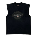 Shelton'S Harley-Davidson Mall Store Harley Davidson Graphic Vest - Large Black Cotton
