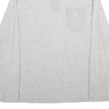 CALVIN KLEIN Mens Grey Pullover Plain Crew Neck Basic Knit 2XL Cotton Jumper