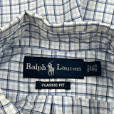 Ralph Lauren Checked Shirt - Large Blue Cotton