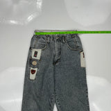 Chewan Hip Hop Jeans - 26W 28L Grey Denim