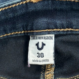 True Religion Boot Cut Jeans - 26W UK 6 Blue Cotton Blend