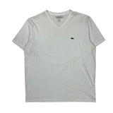 Lacoste T-Shirt - XL White Cotton
