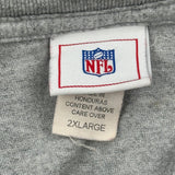 Green Bay Packers Nfl Long Sleeve T-Shirt - 2XL Grey Cotton